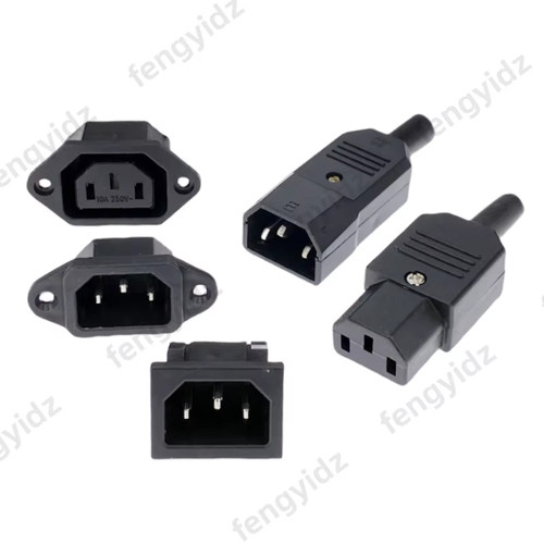 Iec mains socket 10a - 10a, 250v