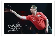 ERIC BRISTOW SIGNED PHOTO PRINT AUTOGRAPH DARTS WORLD CHAMPION