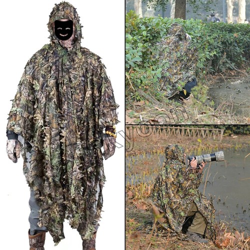 Poncho ghillie suits leaf - poncho, 3d