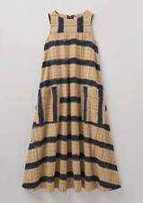 TOAST SAND / LAPIS CHECK IKAT