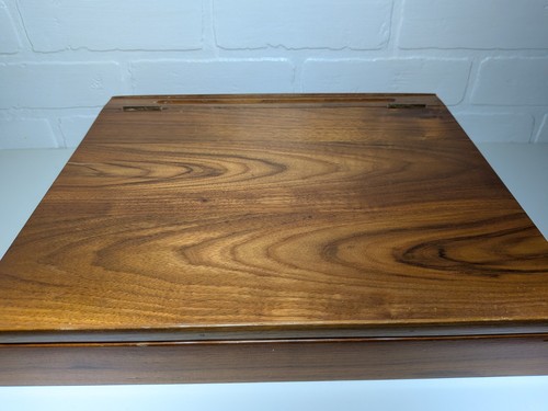 Vintage wooden hinged - vintage, sloped