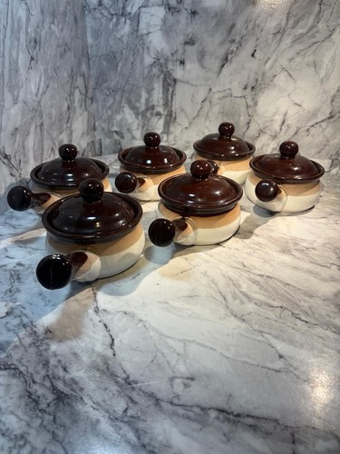 Vintage 6pc french onion soup - 6pc,