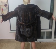 Real Brown Mink Coat 16 18