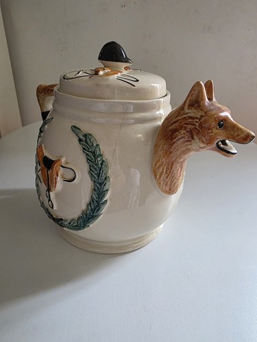 Vintage fox hounds - vintage, teapot