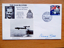 The Dambusters 617 Squadron Harold Mick Martin Cover Signed Richard Todd