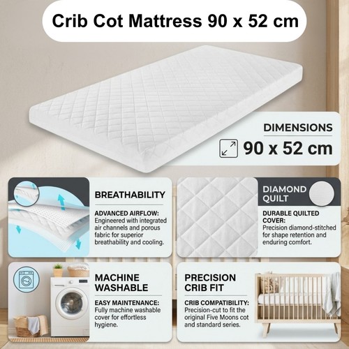 Crib cot mattress 52cm - mattress,