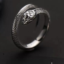 Gothic Snake Ring Adjustable