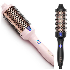 K&K Thermal Keratin Protect Heated Barrel Hair Brush Ionic Smooth 32mm 38mm 45mm
