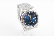 Seiko 5 Blue Dial Steel Watch Automatic WORKING