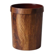 Holibanna Solid Wood Trash can