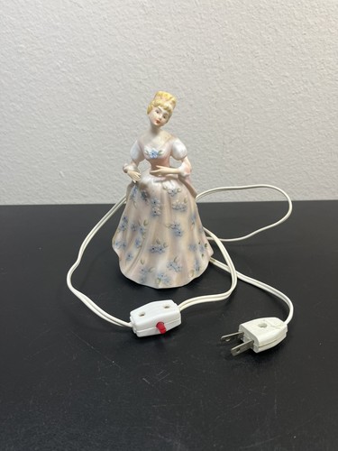 Vtg porcelain lamp night - lamp/night, light