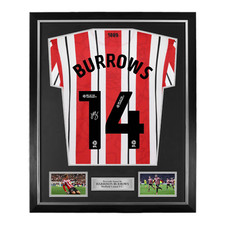 Harrison Burrows Signed Sheffield United 2024/25 Home Shirt- Deluxe Framed