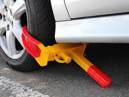 Heavy duty wheel clamp - wheel, lock