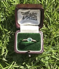 Sweet Antique Emerald Engagement Ring N 9ct Gold Stacker Pippa Small