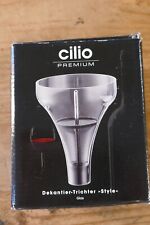 Cilio - Premium Quality Decanting Funnel for your Wine Collection - Glass