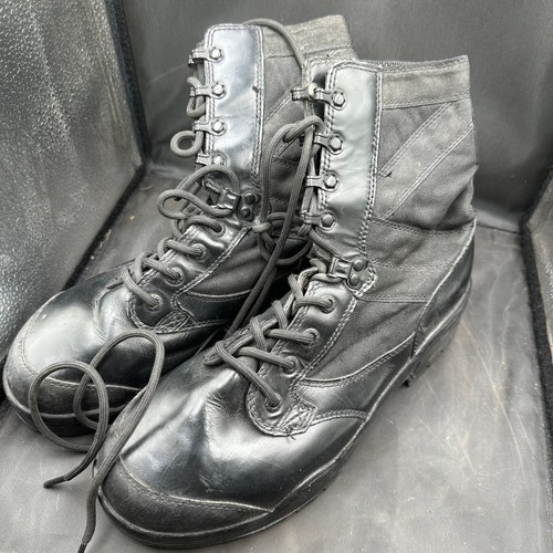 Army black leather high - high, top