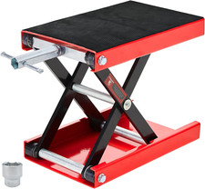 Motorcycle Lift Scissor Jack, 1200 LB Capacity Wide Deck Hoist Stand Maintenance