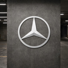 Mercedes 80cm Aluminum Logo