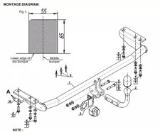 Swan Neck Tow Bar For Volvo