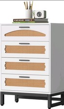 4-Drawer Rattan Dresser