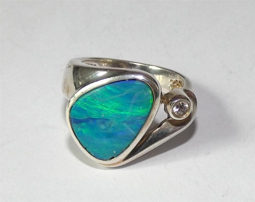 Sterling silver modernist ring - sterling,