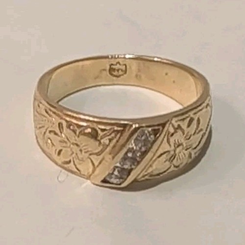 14k hawaiian diamond ring - diamond,