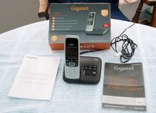Gigaset C430A Cordless Phone/Answering Machine c/w Cables, Manual, Batteries etc