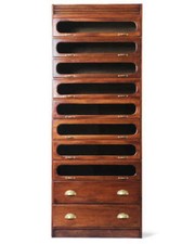 Mahogany haberdashery cabinet - haberdashery,