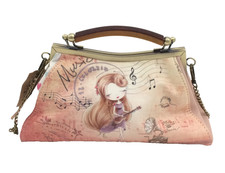 Sweet & Candy Bags Women's Shoulder Bag Medium Pink Mix Butterfly Music New F1