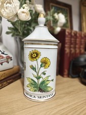 Beautiful Hand Painted Vintage French - Limoges - Apothecary Jars with Lid 