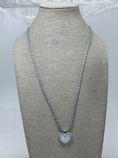 Lalique Blueish Crystal Heart