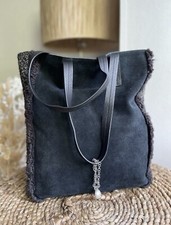 Ugg Australia suede leather handbag tote bag