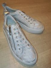 NEW RUTH LANGSFORD Leather Trainers - Choice of Size  - Silver