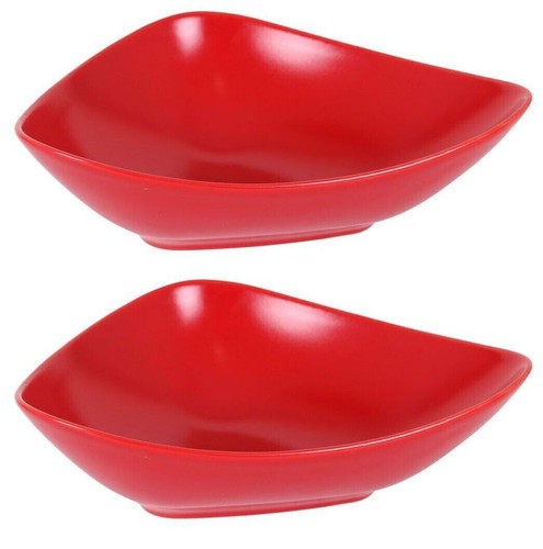 Large pasta bowls - red,