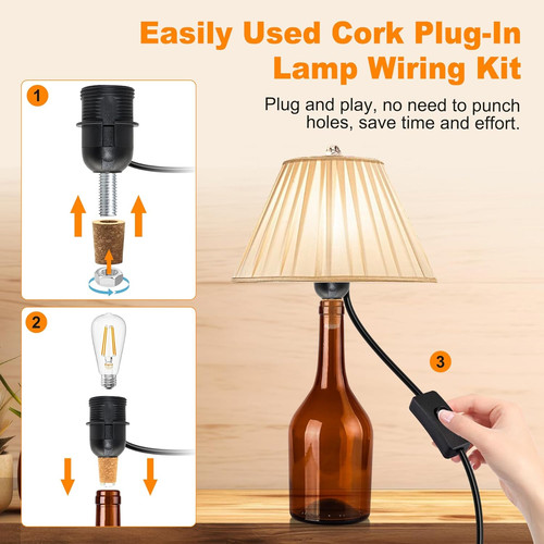 Bottle lamp adapter kit - bottle,
