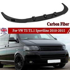 FRONT SPLITTER LIP CARBON FIBER LOOK FOR VW TRANSPORTER T5 T5.1 SPORTLINE 10-14