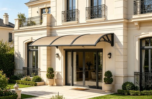 Front window canopy porch - window,