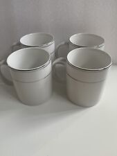 4 Royal Norfolk White Mugs