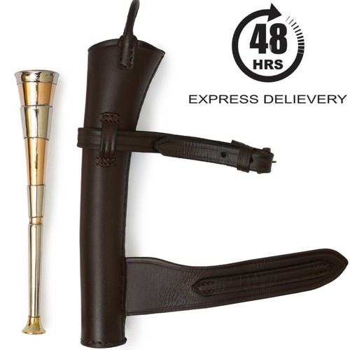 Fox hunting band copper horn - band,