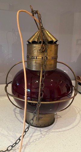 Vtg brass cage onion ship - cage,