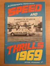 Stock Car Programme Spedeworth Yarmouth 8-6-1969
