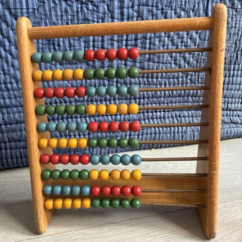 Vintage wooden abacus - vintage,