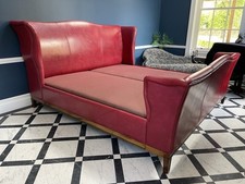 And So To Bed 7’ Large Emperor Churchill Leather Bed  & Base Rrp £15350