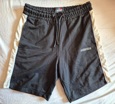 McKenzie Black Shorts Side stripe Tie waist Side pockets Size M NWOT