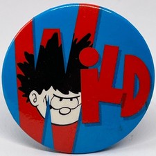 Dennis The Menace WILD Lapel Pin Badge DC Thomson Gnasher Owner The Beano Comic