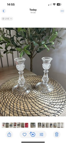 Pair vintage cut glass - vintage,