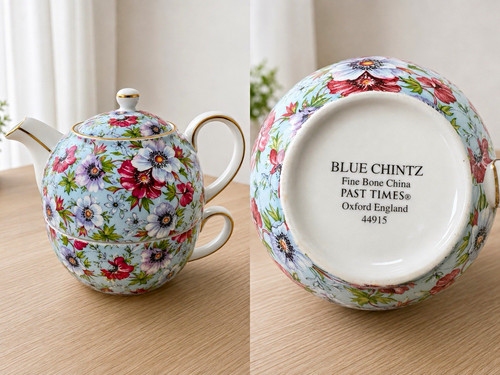 Blue chintz past - blue, for