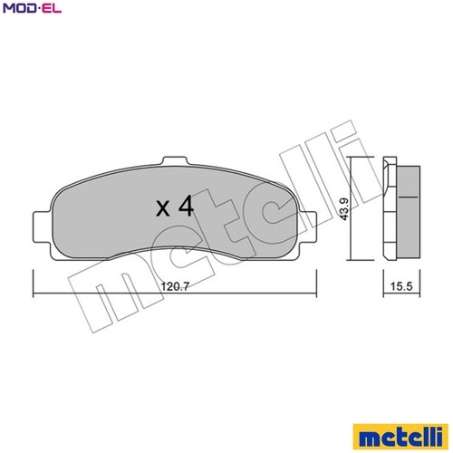 Brake pad set disc - brake,