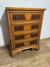 Yew Wood Bedside Cabinet 