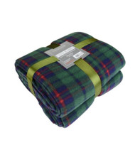 Tartan Fleece Check Throw Soft